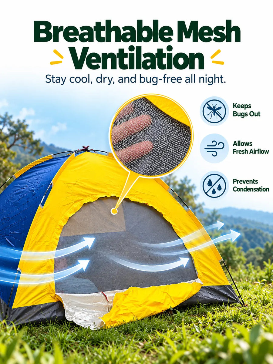 4-Person Dome Tent — Portable Camping Tent