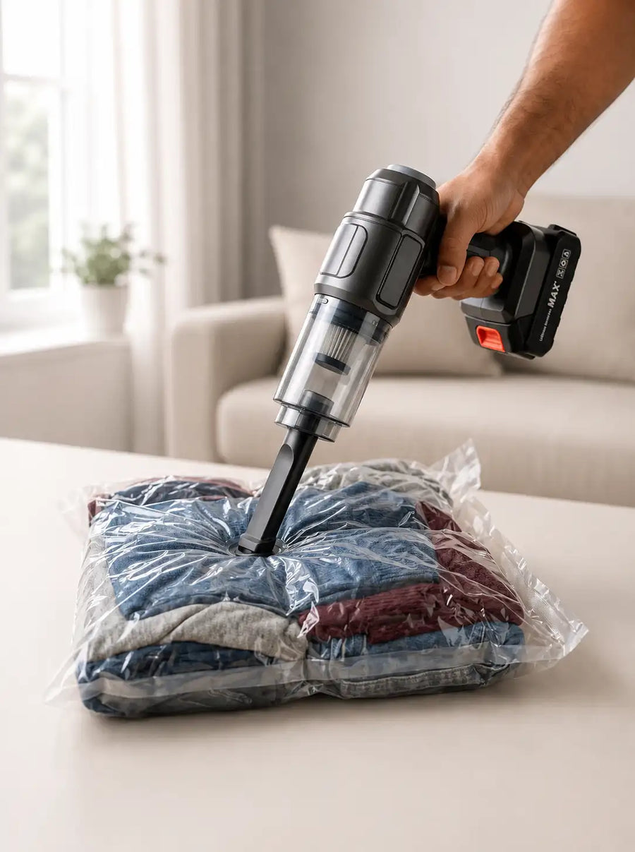Maxtop MP-251 Cordless Handheld Vacuum Cleaner for Car & Home | Portable Wireless Vacuum with Attachments, Dual Battery