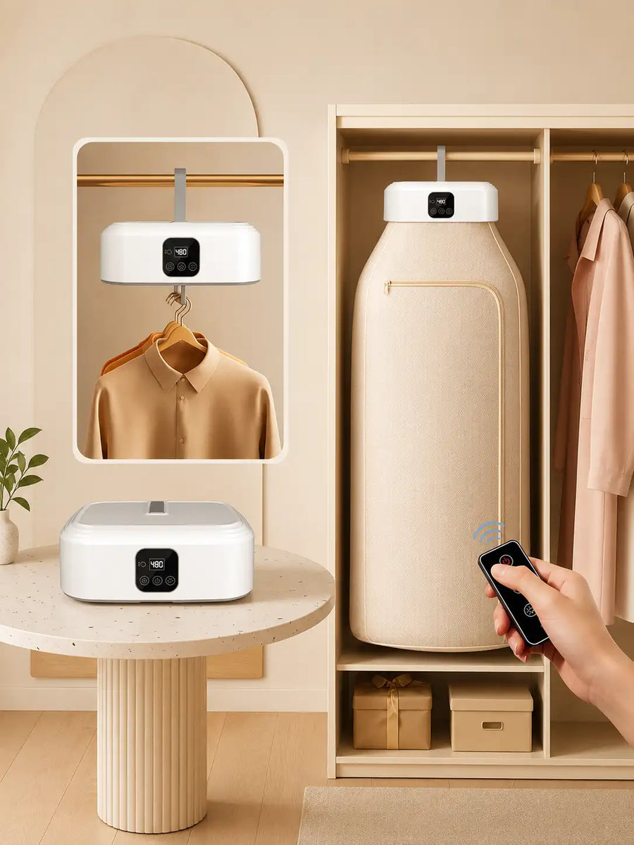 Electric Clothes Dryer Portable Foldable | Hot Air Cloth Drying Machine with Timer