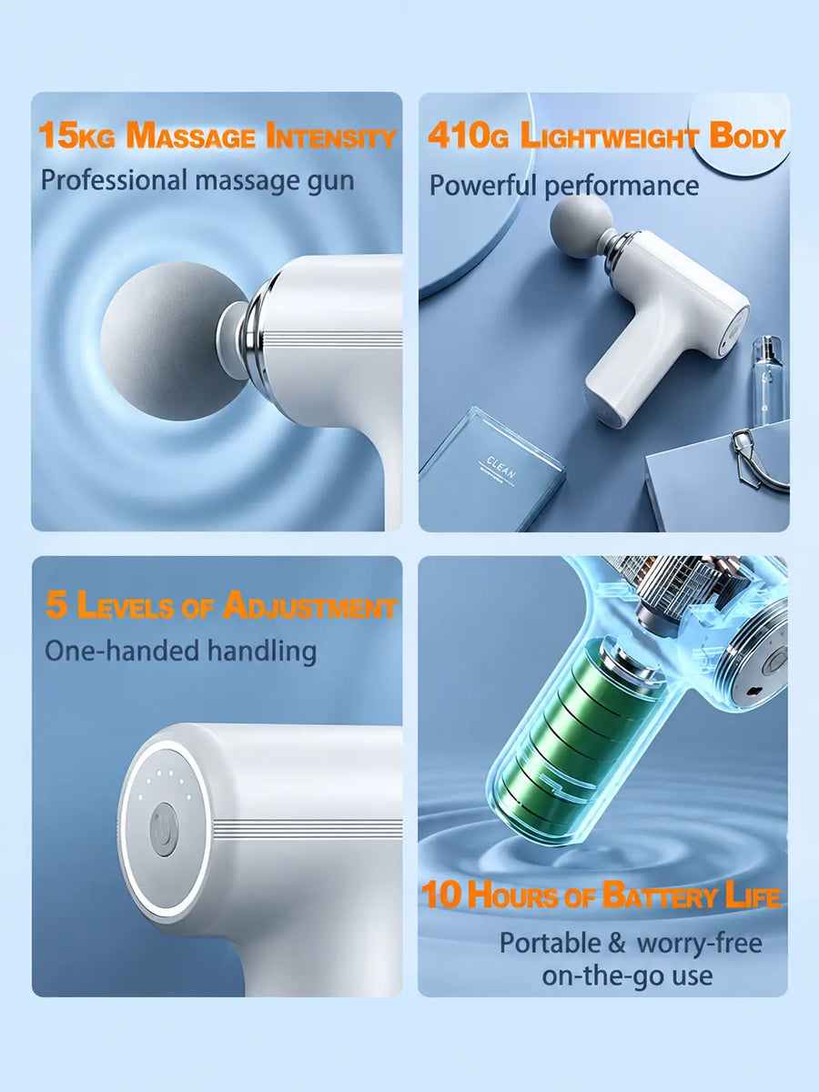 Massage Gun for Pain Relief | 9 Adjustable Heads for Deep Tissue, Muscle Relief