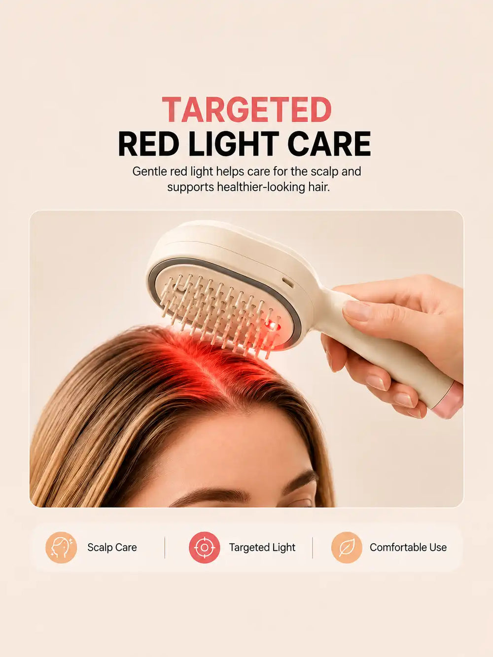 A Soft Red Glow While You Brush