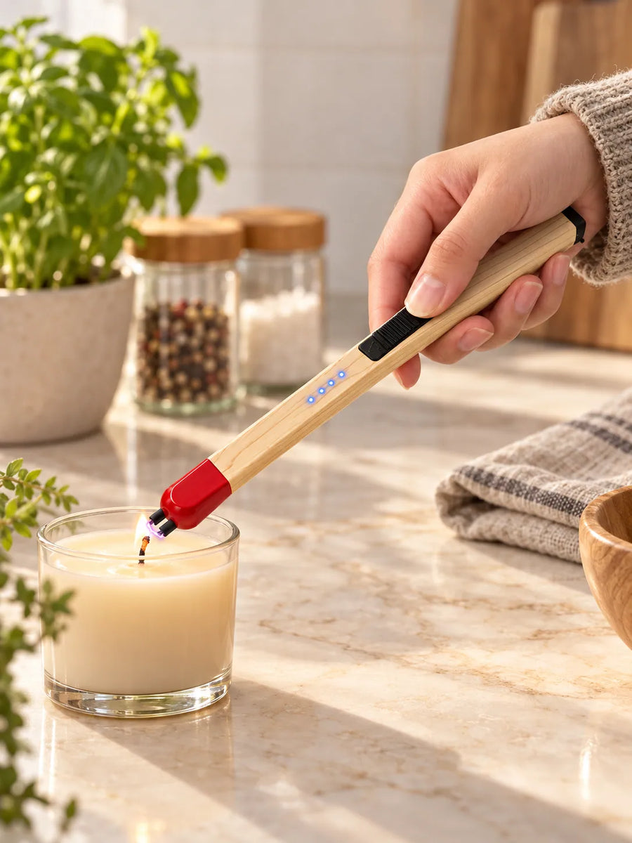 Electric Arc Lighter — USB Rechargeable, Long Reach Candle Lighter