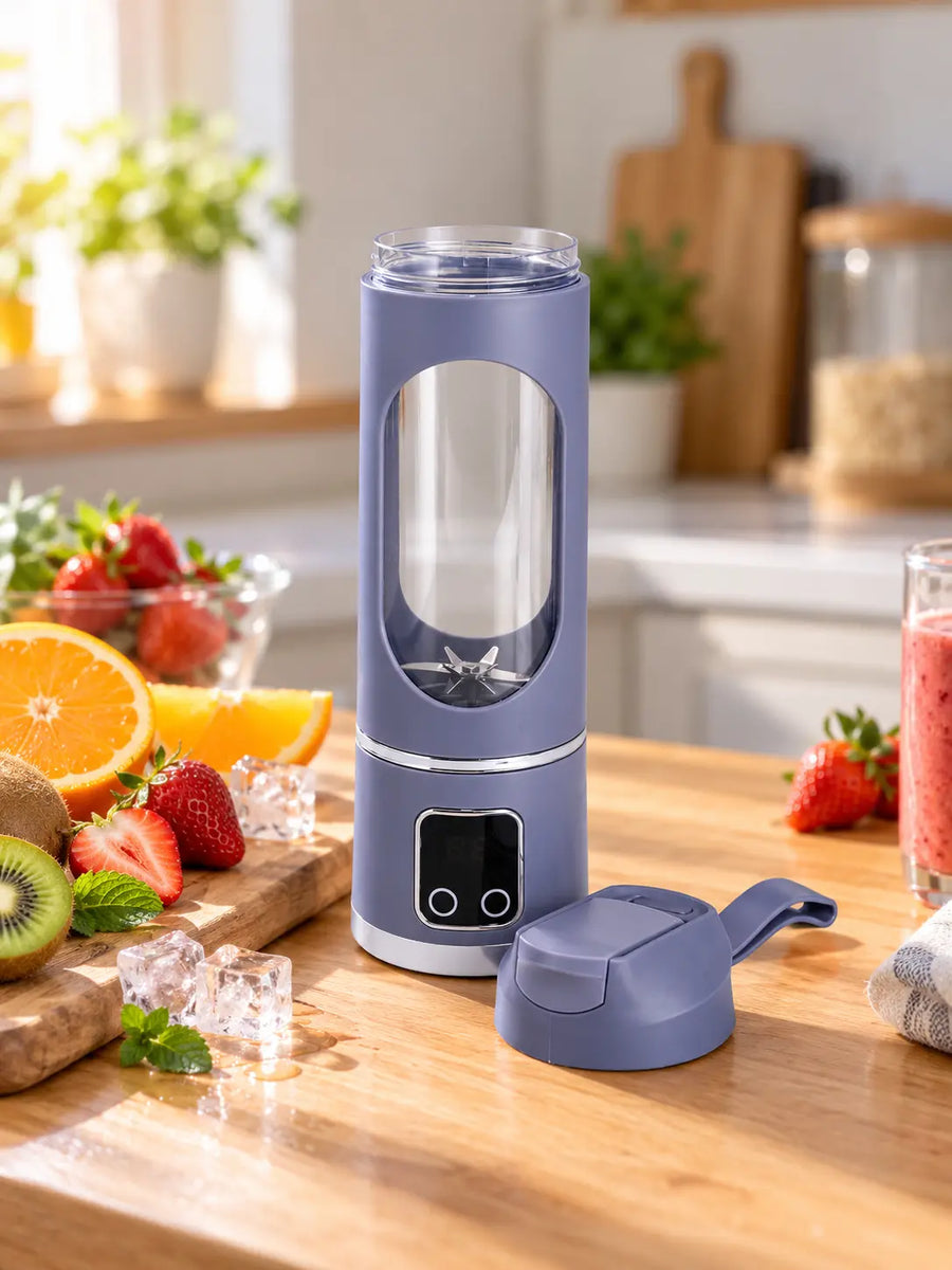Portable Electric Juicing Cup | 450ml Capacity & Stainless Steel Blade. 3 Blending Modes