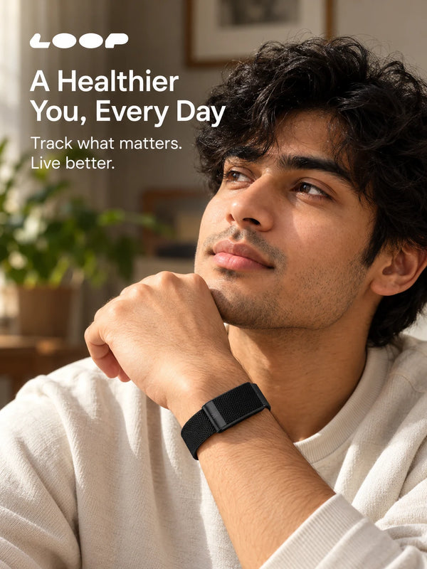 LOOP Smart Health Band – 24/7 Health & Sleep Tracking, blood oxygen, HRV and sleep tracking