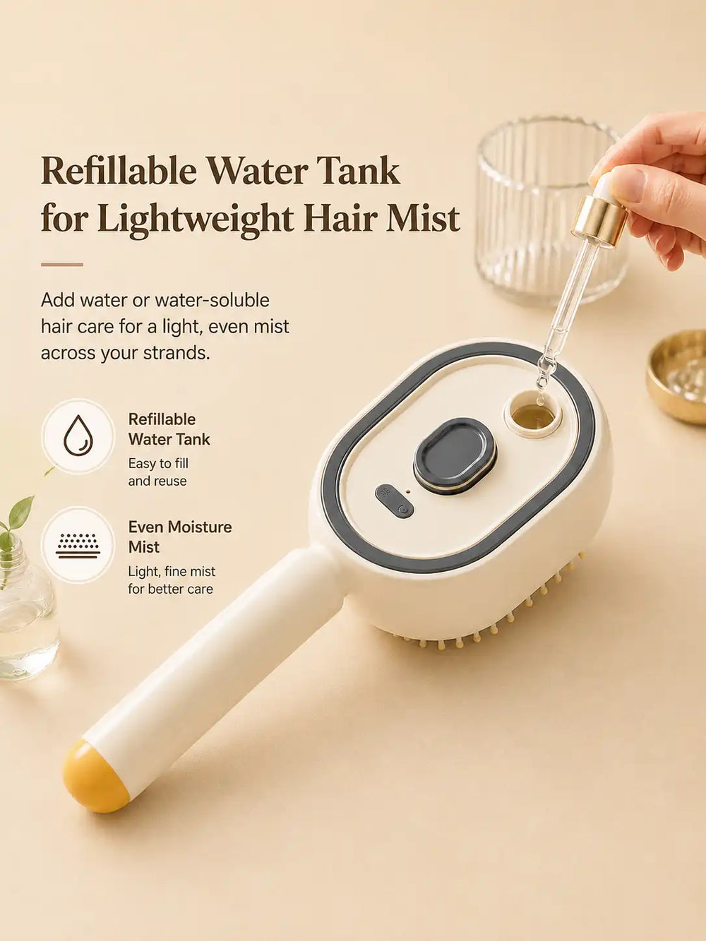 Refillable Tank for a Light Hair Mist
