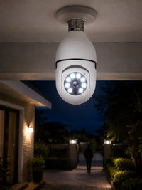 360° WiFi Bulb Camera 1080P | Wireless Security Camera with Light Socket, Motion Detection, Two-Way Audio, Night Vision — 2.4G & 5G