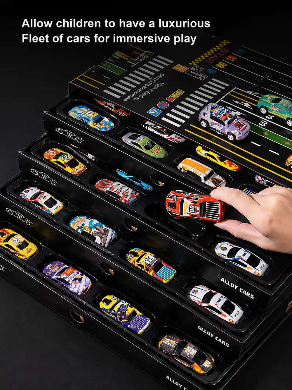 48-Piece Alloy Pull Back Car Set 