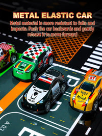 Alloy Model Car Set for Kids – Diecast Pull Back Racing Cars with Container Storage Carry Case | Metal Toy Car Collection Gift for Boys