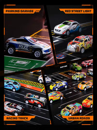 Alloy Model Car Set for Kids – Diecast Pull Back Racing Cars with Container Storage Carry Case | Metal Toy Car Collection Gift for Boys