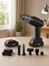 Maxtop MP-251 Cordless Handheld Vacuum Cleaner for Car & Home | Portable Wireless Vacuum with Attachments, Dual Battery