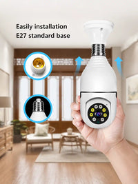 360° WiFi Bulb Camera 1080P | Wireless Security Camera with Light Socket, Motion Detection, Two-Way Audio, Night Vision — 2.4G & 5G