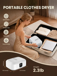 Electric Clothes Dryer Portable Foldable | Hot Air Cloth Drying Machine with Timer