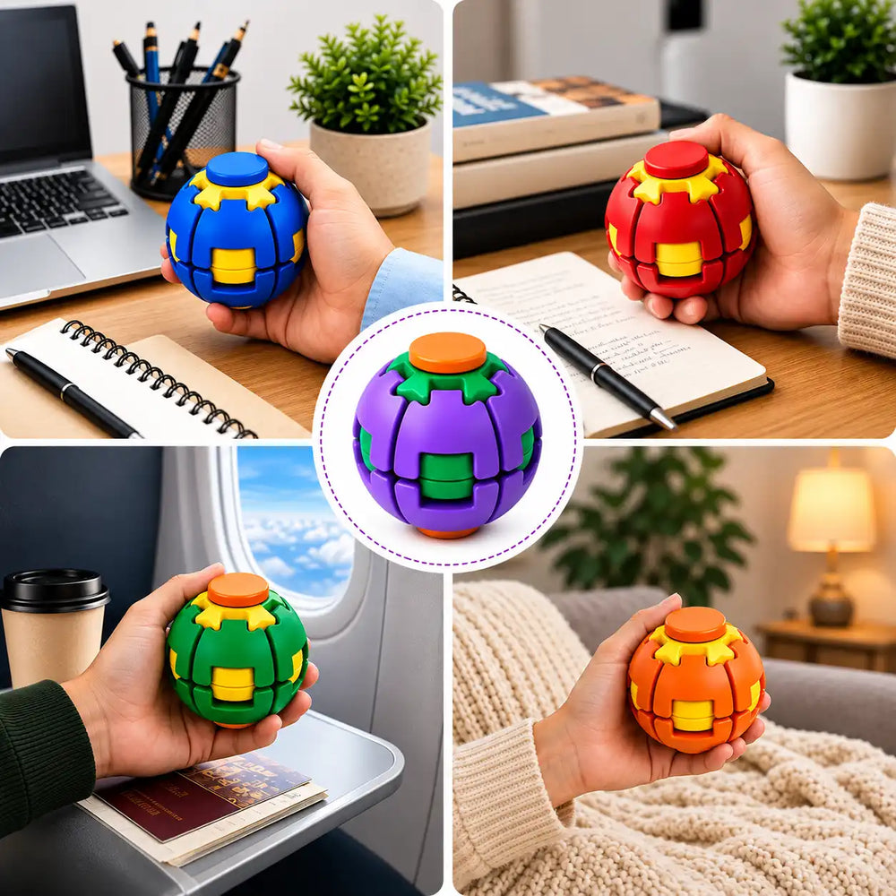 2 in 1 Fidget Ball Spinner Toy