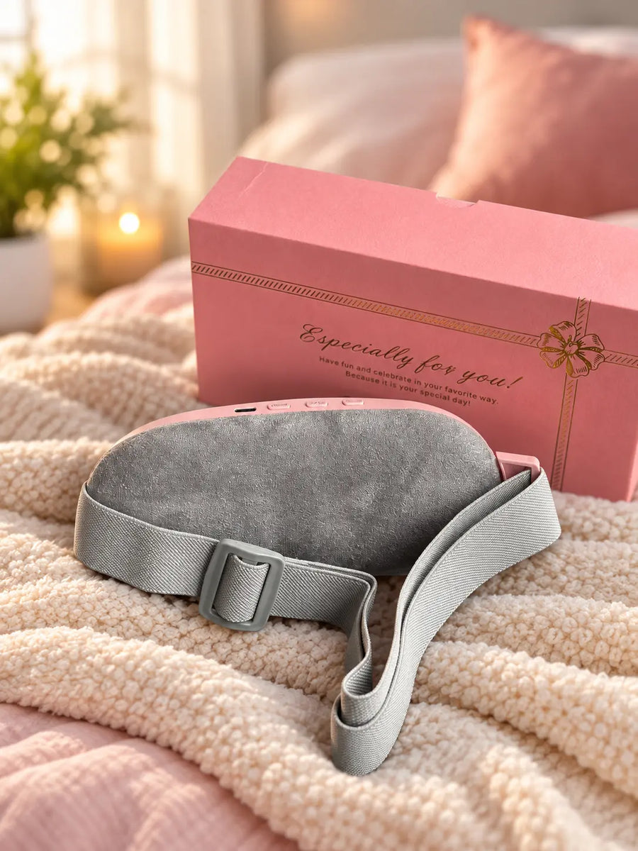 Period Cramp Relief Massager & Heating Pad for Period Cramps Portable Cordless Periods Cramps Relief