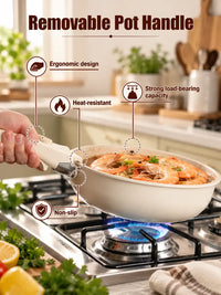 Universal Detachable Pot Handle - Removable Cookware Holder for Pots, Pans & Cookware