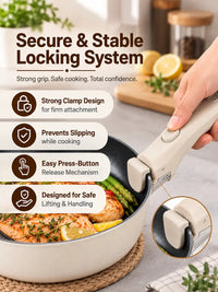 Universal Detachable Pot Handle - Removable Cookware Holder for Pots, Pans & Cookware