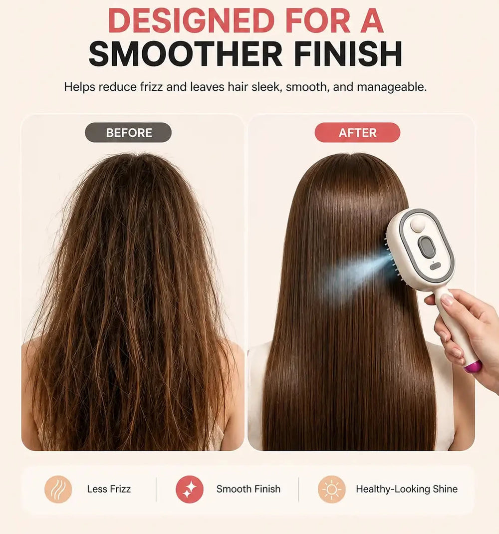 Smooths Frizz as You Brush