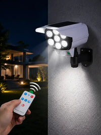 Solar Security Camera Light with Motion Sensor | 77 LED Outdoor Flood Light, 3 Modes, Waterproof — Auto Night On