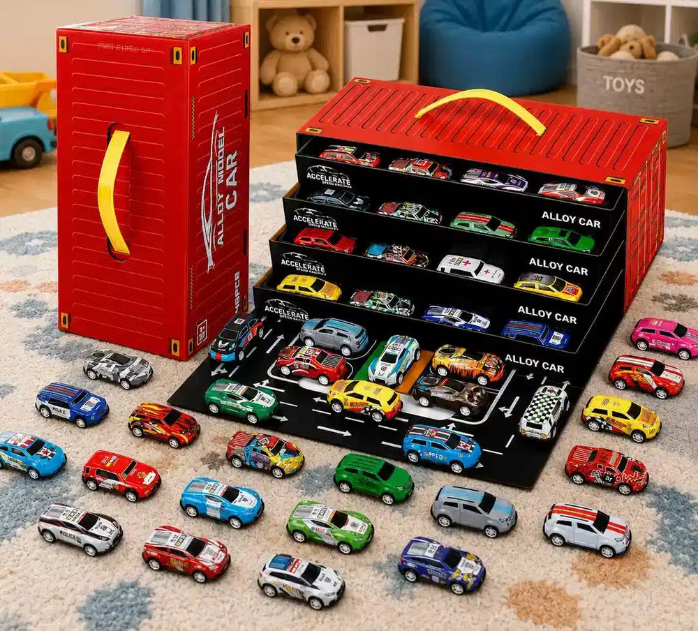 48-Piece Alloy Pull Back Car Set 