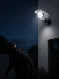 Solar Security Camera Light with Motion Sensor | 77 LED Outdoor Flood Light, 3 Modes, Waterproof — Auto Night On