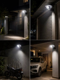 Solar Security Camera Light with Motion Sensor | 77 LED Outdoor Flood Light, 3 Modes, Waterproof — Auto Night On