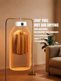 Electric Clothes Dryer Portable Foldable | Hot Air Cloth Drying Machine with Timer
