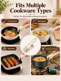 Universal Detachable Pot Handle - Removable Cookware Holder for Pots, Pans & Cookware