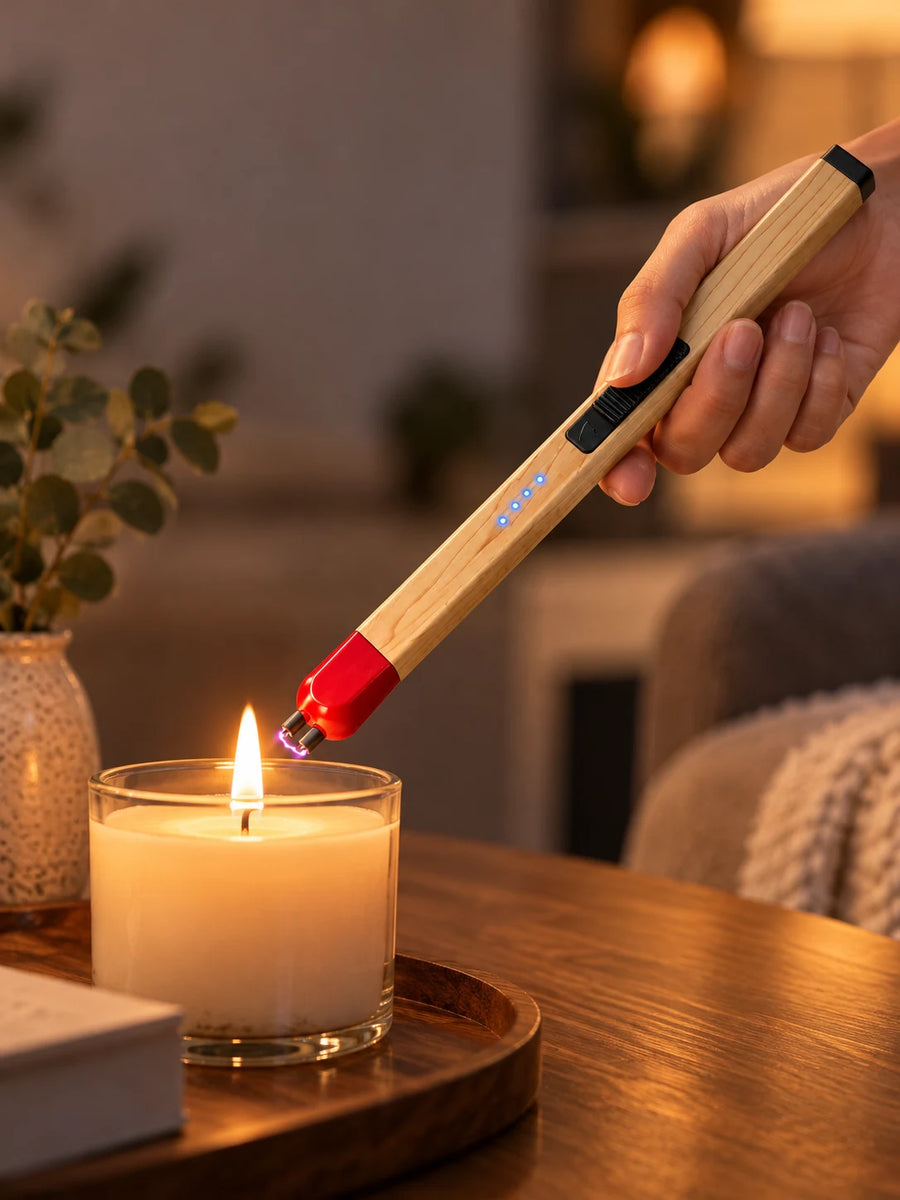 Electric Arc Lighter — USB Rechargeable, Long Reach Candle Lighter