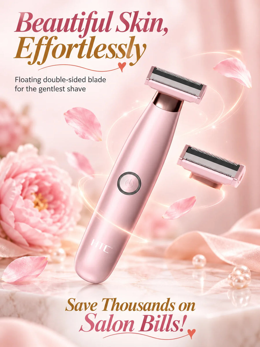 HTC HL-287 Washable Ladies Shaver — Painless & Rechargeable