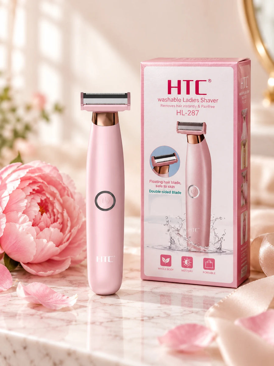 HTC HL-287 Washable Ladies Shaver — Painless & Rechargeable