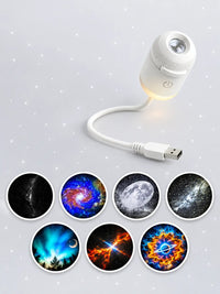 Galaxy Star Projector Night Light – USB Powered Starry Sky Projection Lamp with Adjustable Gooseneck & Focus Lens
