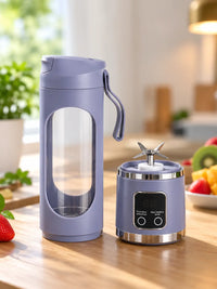 Portable Electric Juicing Cup | 450ml Capacity & Stainless Steel Blade. 3 Blending Modes