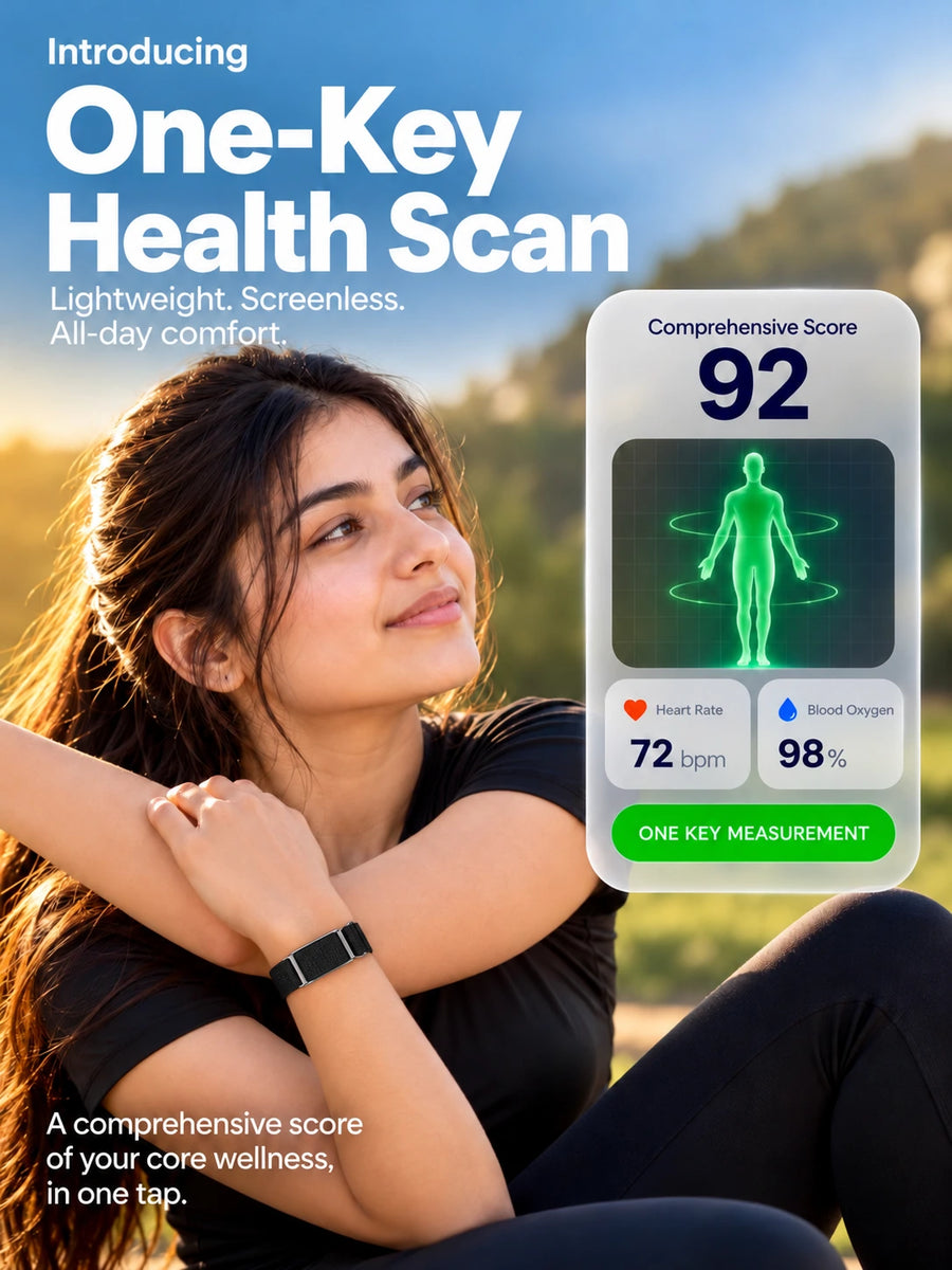 TF37 PRO Screenless Smart Health Band - Health & Fitness Tracker