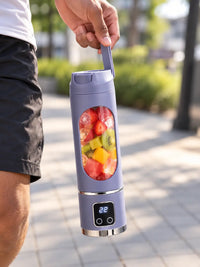Portable Electric Juicing Cup | 450ml Capacity & Stainless Steel Blade. 3 Blending Modes