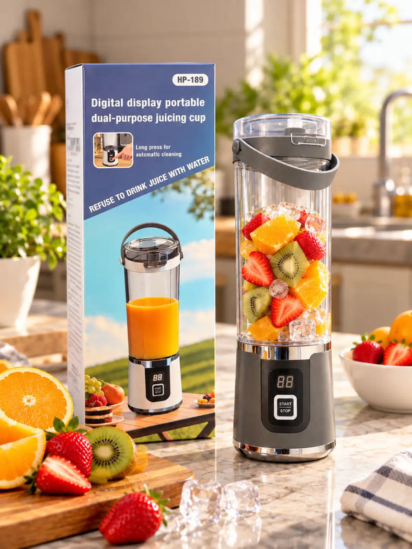 700Ml Portable Electric Juicer Blender HP-189 | Mini Juicer Blender for Home & Travel