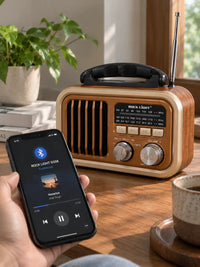 Rock Light S558 Vintage Wireless Speaker – Portable Retro Radio with Bluetooth