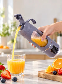 Portable Electric Juicing Cup | 450ml Capacity & Stainless Steel Blade. 3 Blending Modes