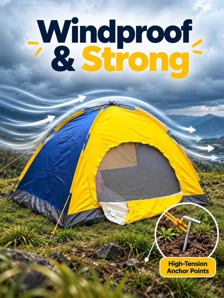 4-Person Dome Tent — Portable Camping Tent
